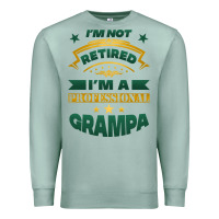 Seafoam i'm not retired i'm a professional grampa Premium Sweatshirt - Jasminsmagicworld