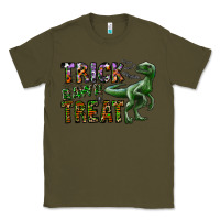 Army Green Trick RAWR Treat Classic Tee - CowhideDigitalArt