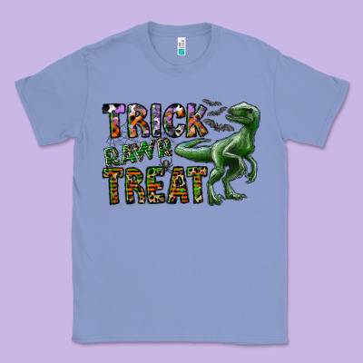 Trick Rawr Treat Classic Tee Designed By Cowhidedigitalart