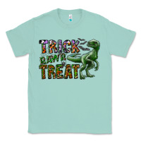 Seafoam Trick RAWR Treat Classic Tee - CowhideDigitalArt