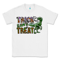 White Trick RAWR Treat Classic Tee - CowhideDigitalArt