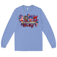 Colony Blue Boom boom baby 4th of july Long Sleeve Tee - CowGirlArtShop