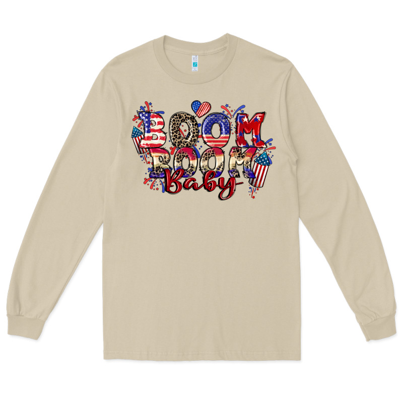 Boom Boom Baby 4th Of July Long Sleeve Tee by CowGirlArtShop | Teevron