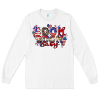 White Boom boom baby 4th of july Long Sleeve Tee - CowGirlArtShop