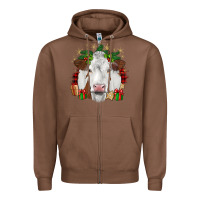 Chestnut christmas simmental Zipper Hoodie - JahusDesignShop