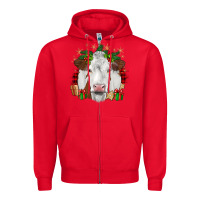 Red christmas simmental Zipper Hoodie - JahusDesignShop