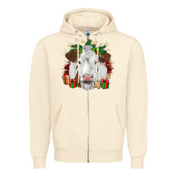 Sandshell christmas simmental Zipper Hoodie - JahusDesignShop