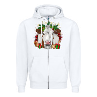 White christmas simmental Zipper Hoodie - JahusDesignShop