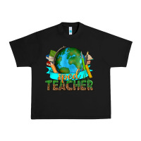 Black sped teacher with earth globe Urban Heavy Tee - texasbilliewilder