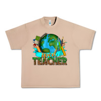 Burro sped teacher with earth globe Urban Heavy Tee - texasbilliewilder