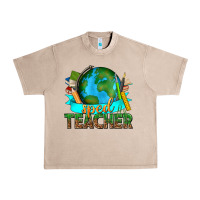 French Oak sped teacher with earth globe Urban Heavy Tee - texasbilliewilder