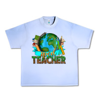 Grape Ice sped teacher with earth globe Urban Heavy Tee - texasbilliewilder