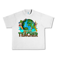 Lunar Rock sped teacher with earth globe Urban Heavy Tee - texasbilliewilder