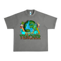 Tornado sped teacher with earth globe Urban Heavy Tee - texasbilliewilder
