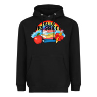 Black Hello Pre School Heavyweight Hoodie - AdoDesignShop