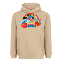 Mushroom Hello Pre School Heavyweight Hoodie - AdoDesignShop