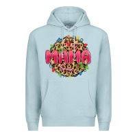 Blue Mist mama christmas lights Premium Hoodie - MaliasSmallBusiness