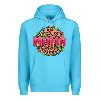 Ocean Blue mama christmas lights Premium Hoodie - MaliasSmallBusiness