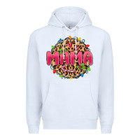 White mama christmas lights Premium Hoodie - MaliasSmallBusiness
