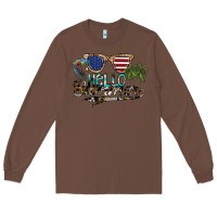 Chestnut hello summer Long Sleeve Tee - SublimationCraftShop