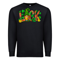 Black luck with gnome and beer Premium Sweatshirt - NancyCooperArtShop