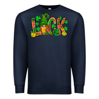 Navy luck with gnome and beer Premium Sweatshirt - NancyCooperArtShop
