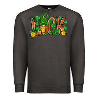 Smoke luck with gnome and beer Premium Sweatshirt - NancyCooperArtShop