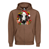 Chestnut christmas holstein Zipper Hoodie - JahusDesignShop