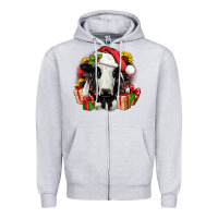 Christmas Holstein Zipper Hoodie | Teevron