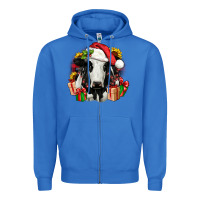 True Royal christmas holstein Zipper Hoodie - JahusDesignShop