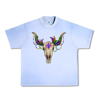 Mardi Gras Bullskull Urban Heavy Tee | Teevron