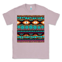 Lilac aztec turquoise gemstone seamless pattern Classic Tee - HRA Design Shop