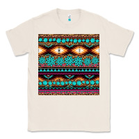 Natural aztec turquoise gemstone seamless pattern Classic Tee - HRA Design Shop