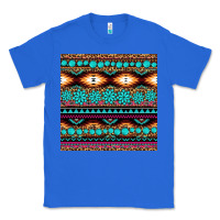 True Royal aztec turquoise gemstone seamless pattern Classic Tee - HRA Design Shop
