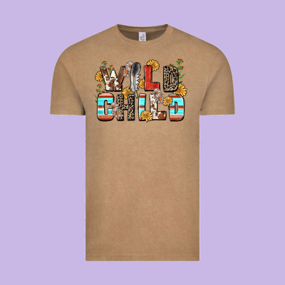 Wild Child Vintage Tee Designed By Zillion Design Studio