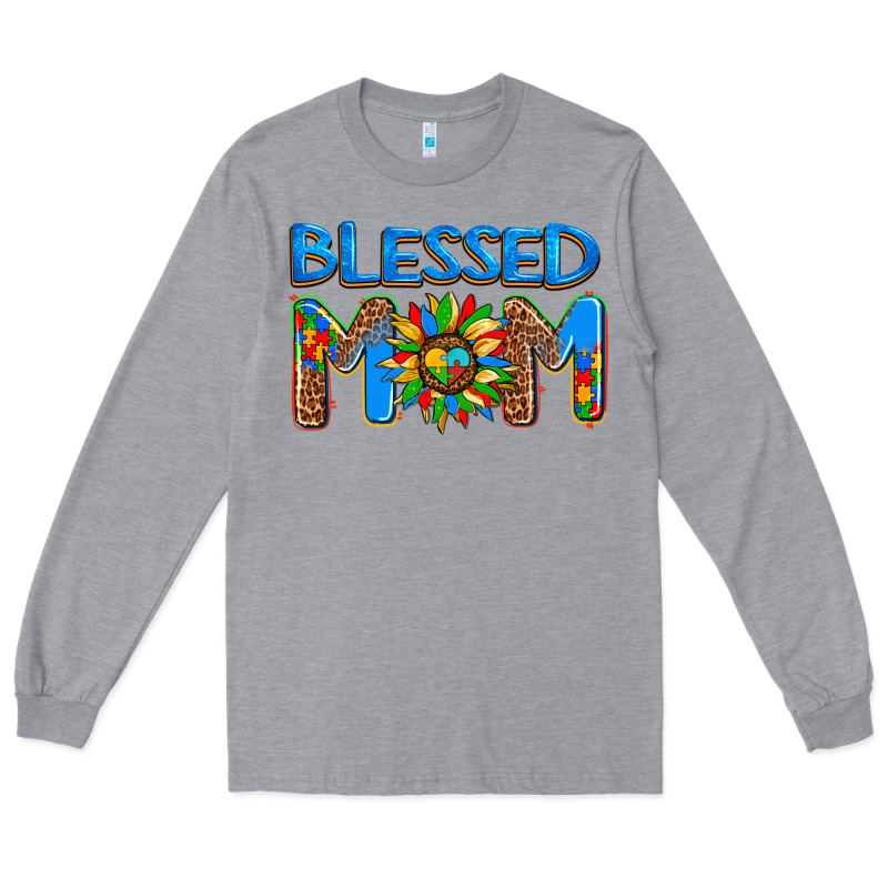 Blessed Mom Autism Long Sleeve Tee by AdoDesignShop | Teevron