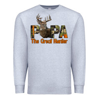 Heather Grey Western Papa The Great Deer Hunter Premium Sweatshirt - LillyAllenDesigns