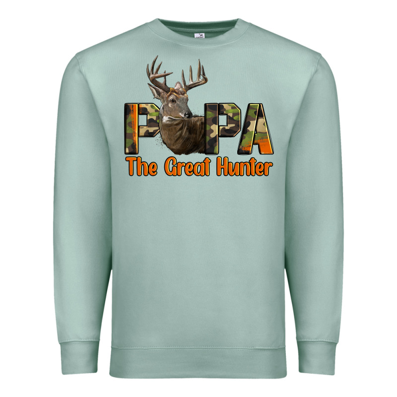 Western Papa The Great Deer Hunter Premium Sweatshirt by LillyAllenDesigns | Teevron