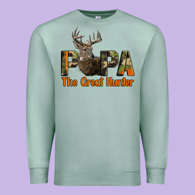 Western Papa The Great Deer Hunter Premium Sweatshirt Designed By Lillyallendesigns