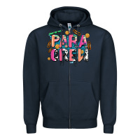 Navy para crew Zipper Hoodie - AdoDesignShop