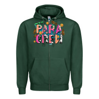 Sports Green para crew Zipper Hoodie - AdoDesignShop