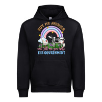 Black buy me animals and tell me you hate the government Urban Hoodie - LillyAllenDesigns