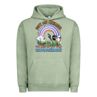 Pigment Oil Green buy me animals and tell me you hate the government Urban Hoodie - LillyAllenDesigns
