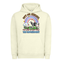 Pigment Pistachio buy me animals and tell me you hate the government Urban Hoodie - LillyAllenDesigns