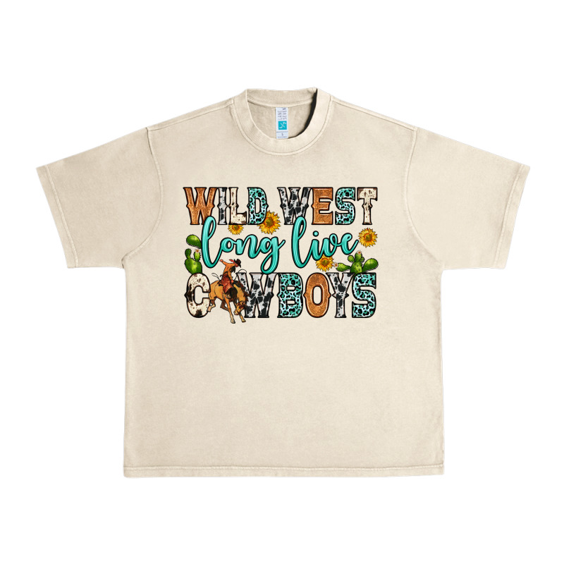 Wild West Long Live Cowboys Urban Heavy Tee by Zillion Design Studio | Teevron