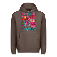 Coffee iced coffee is my love language Premium Hoodie - NancyCooperArtShop