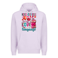 Lilac iced coffee is my love language Premium Hoodie - NancyCooperArtShop