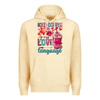 Pina Colada iced coffee is my love language Premium Hoodie - NancyCooperArtShop