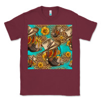 Burgundy western boots and hat seamless pattern Classic Tee - HRA Design Shop