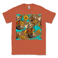 Copper western boots and hat seamless pattern Classic Tee - HRA Design Shop